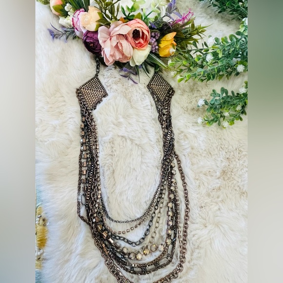 Chico’s Multiple strand Rhinestoned Belt or Necklace - Picture 5 of 9